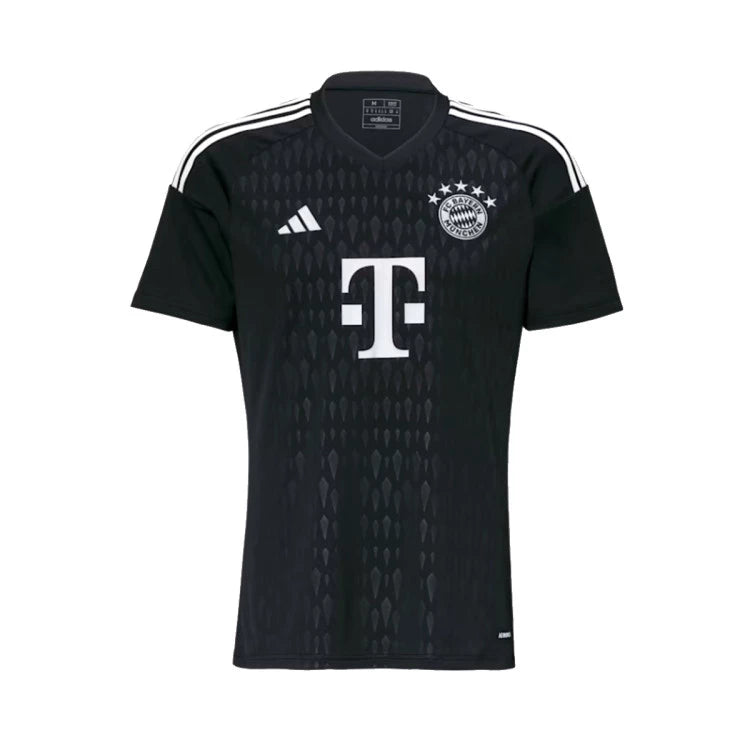 Camiseta Bayern Munich Arquero 2023/2024 vista sobre fondo blanco