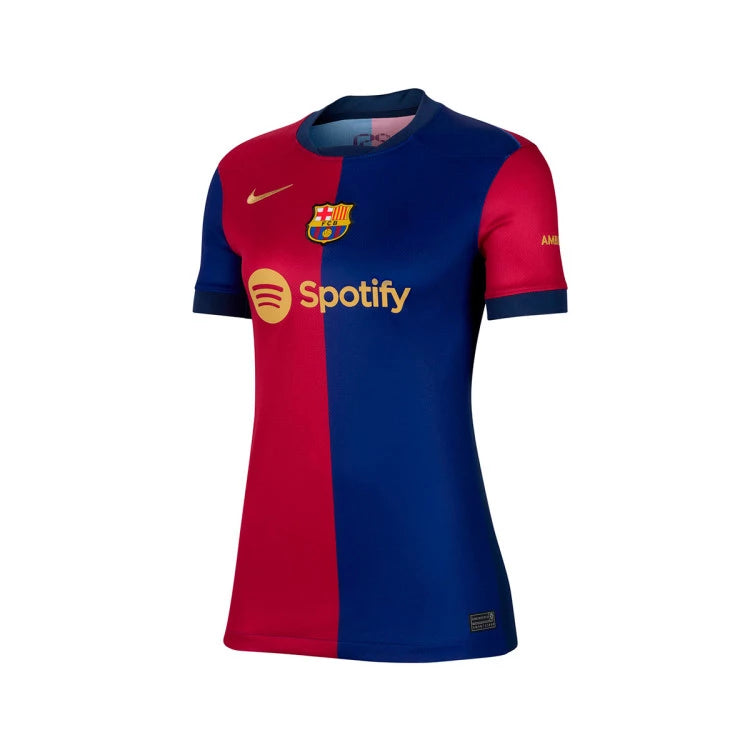 Camiseta Barcelona local 2024/2025 - MUJER vista sobre fondo blanco