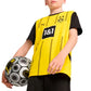 Camiseta + short Borussia Dortmund local 2024/2025 - NIÑOS vista sobre fondo blanco