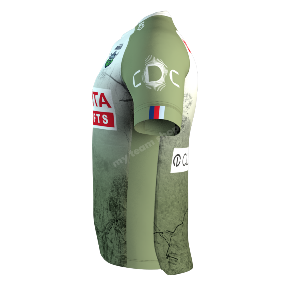 Camiseta Rugby CANBERRA RAIDERS 2025 NRL ANZAC