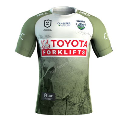 Camiseta Rugby CANBERRA RAIDERS 2025 NRL ANZAC
