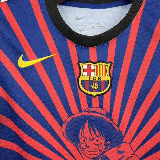 Equipación Local Niño Fc Barcelona X One Piece 24/25 Talla 16-28