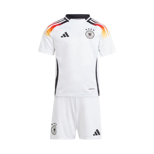 Camiseta + Short Alemania local 2024 - NIÑOS vista sobre fondo blanco