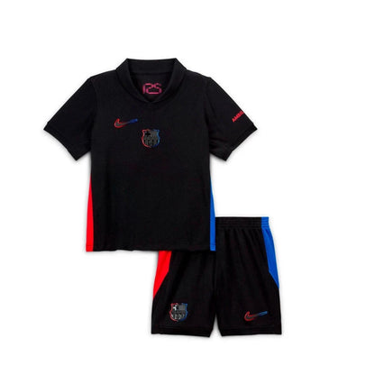 Camiseta + short Barcelona alternativa 2024/2025 - NIÑOS vista sobre fondo blanco