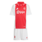 Camiseta + short Ajax local 2024/2025 - NIÑOS vista sobre fondo blanco