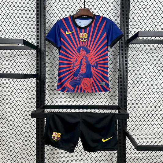 Equipación Local Niño Fc Barcelona X One Piece 24/25 Talla 16-28