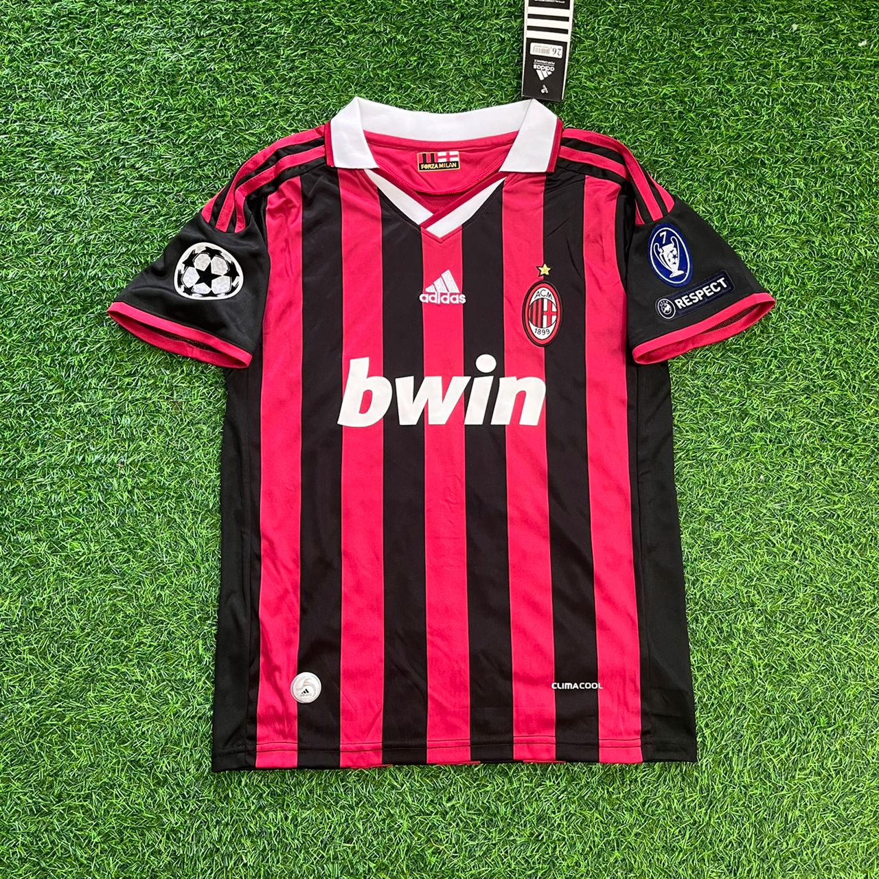 Camiseta Retro BECKHAM DAVID 2009-10 AC Milan + Parches CL