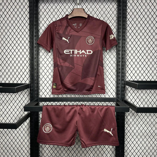 Tercera Equipación Niño Manchester City 24/25 Talla 16-28