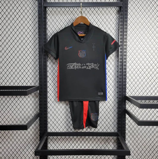 Equipación Local Niño Fc Barcelona X Travis Scott 24/25