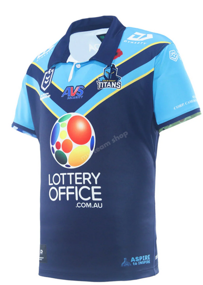 GOLD COAST TITANS 2025 NRL ANZAC JERSEY