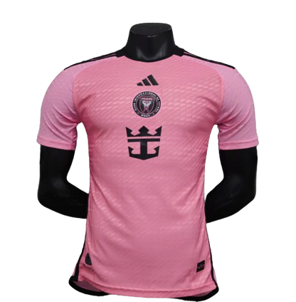 Camiseta Inter Miami local - Versión Jugador 2024/2025 vista sobre fondo blanco