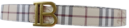 Cinto Burberry - reversible ⚡ TL STORE vista sobre fondo blanco