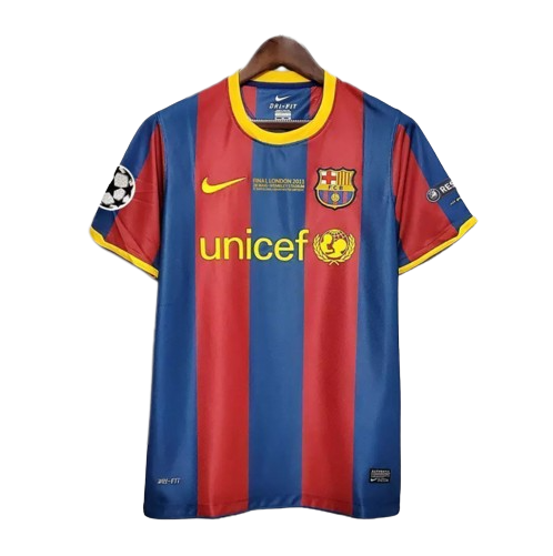 Camiseta Retro Barcelona 2010/2011 - Final Champions + Parches