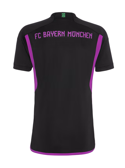 Camiseta Bayern Munich alternativa 2023/2024 vista sobre fondo blanco