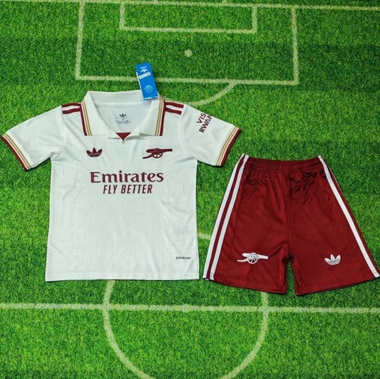 Kit Arsenal Niños 25/26 Tercera