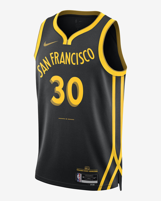 Golden state warriors city 2023/2024 vista sobre fondo blanco
