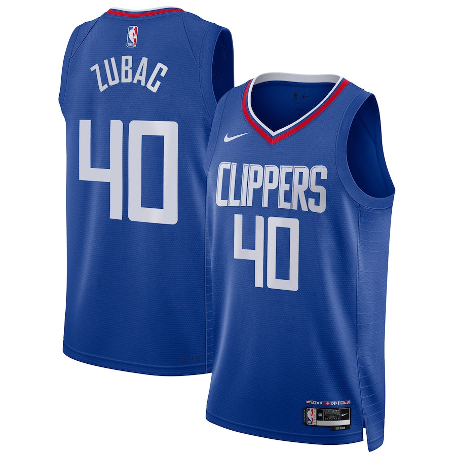 Camiseta Los Angeles Clippers Icon Ed. 2024 vista sobre fondo blanco