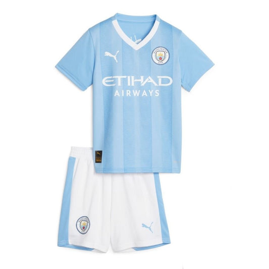 Camiseta + short Manchester City local niño 2023/2024