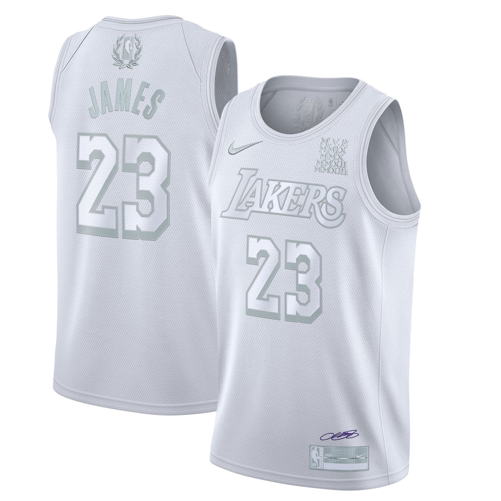Camiseta LA Lakers Lebron James 23 Swingman Blanca ⚡