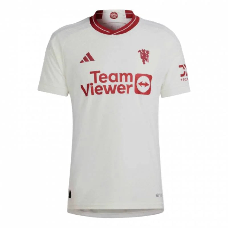 Camiseta Manchester United tercera 2023/2024 vista sobre fondo blanco