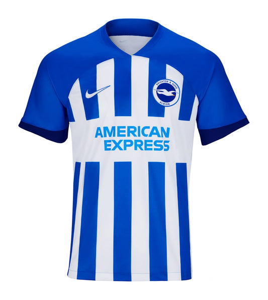 Camiseta Brighton local 2024/2025 vista sobre fondo blanco