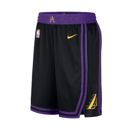 Short NBA Los Angeles Lakers city 2023/2024 vista sobre fondo blanco