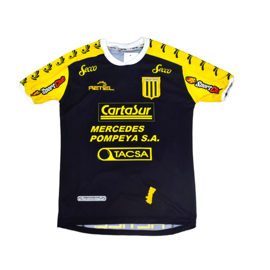 Camiseta Almirante Brown alternativa 2023 vista sobre fondo blanco