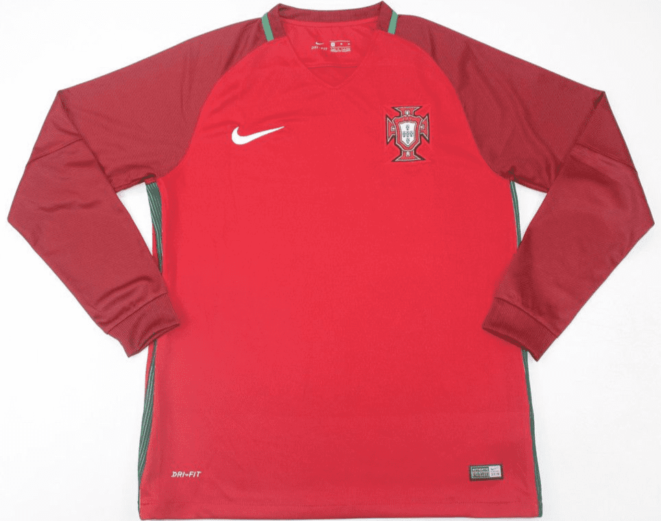 Camiseta Portugal Retro 2016 - manga larga