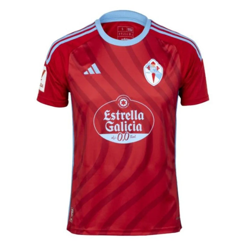 Camiseta Celta de Vigo alternativa 2023/2024 - VERSIÓN JUGADOR vista sobre fondo blanco