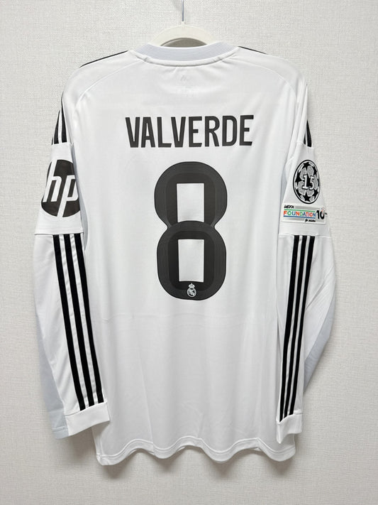 Camiseta Real Madrid Local VALVERDE #8 Manga Larga 2025/26