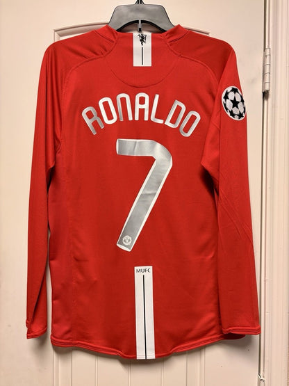 Camiseta Retro RONALDO CRISTIANO 2007-08 Manchester United Manga Larga