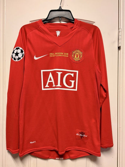 Camiseta Retro RONALDO CRISTIANO 2007-08 Manchester United Manga Larga