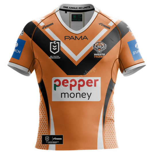 Camiseta Rugby WESTS TIGERS 2025 NRL Alternativa