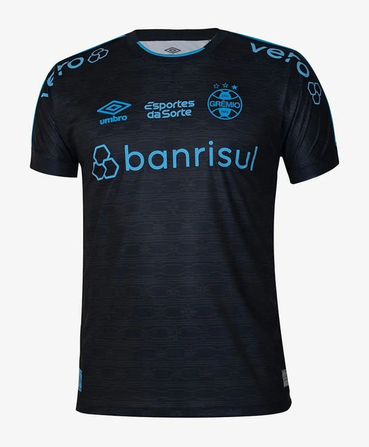 Camiseta Gremio tercera 2023/2024 vista sobre fondo blanco