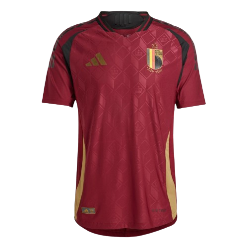 Camiseta Bélgica local - Eurocopa 2024 vista sobre fondo blanco