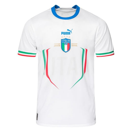 Camiseta Italia visitante 2022 ⚡ vista sobre fondo blanco