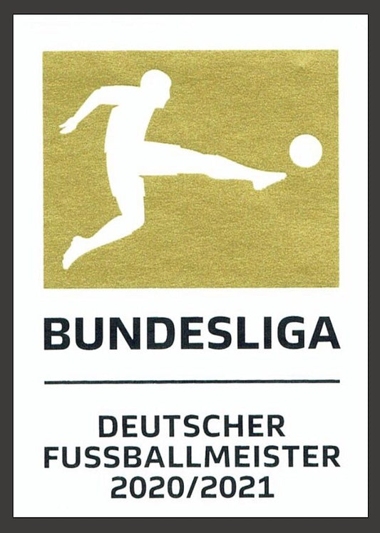Parche Campeón Bundesliga 20/21 vista sobre fondo blanco