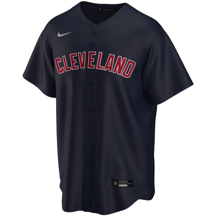 Camiseta Cleveland Indians visitante vista sobre fondo blanco