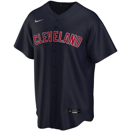 Camiseta Cleveland Indians visitante vista sobre fondo blanco