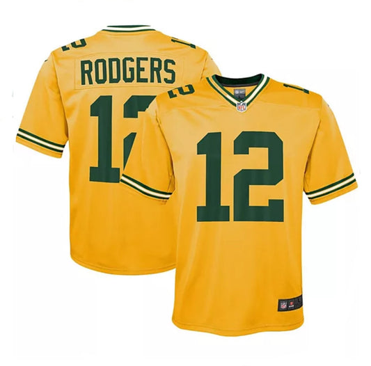 Camiseta Green Bay Packers tercera 2021/2022 vista sobre fondo blanco