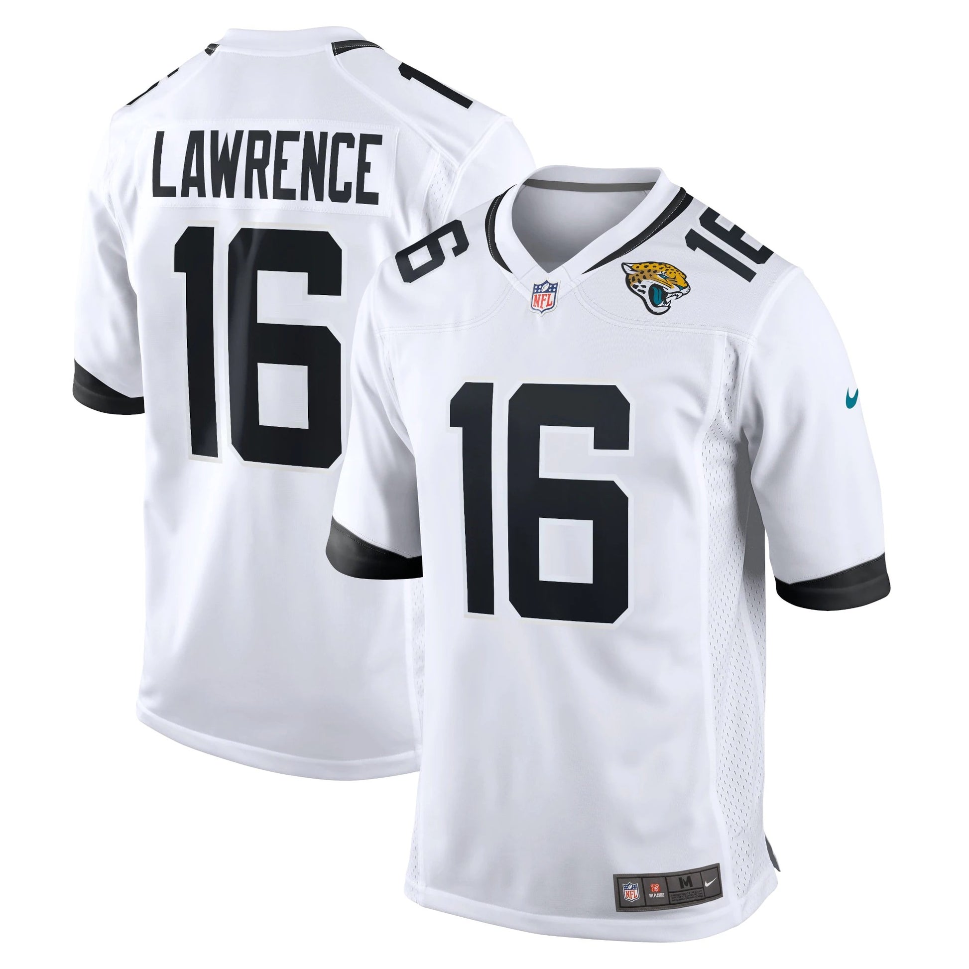 Camiseta Jacksonville Jaguars tercera 2021/2022 vista sobre fondo blanco