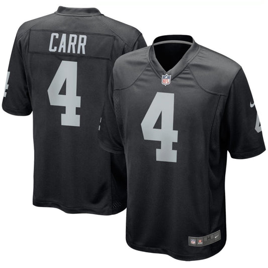 Camiseta Las Vegas Raiders local vista sobre fondo blanco