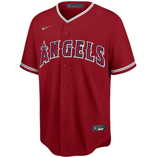 Camiseta Los angeles angels local vista sobre fondo blanco