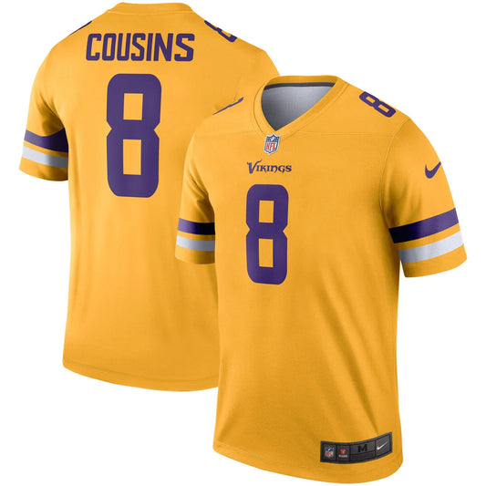 Camiseta Minnesota Vikings tercera 2021/2022 vista sobre fondo blanco