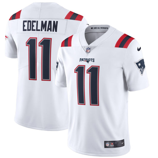 Camiseta New England Patriots visitante 2021/2022 vista sobre fondo blanco