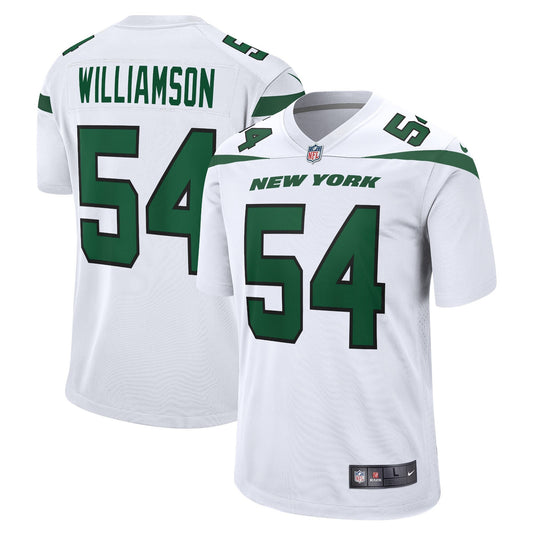 Camiseta New York Jets visitante 2021/2022 vista sobre fondo blanco