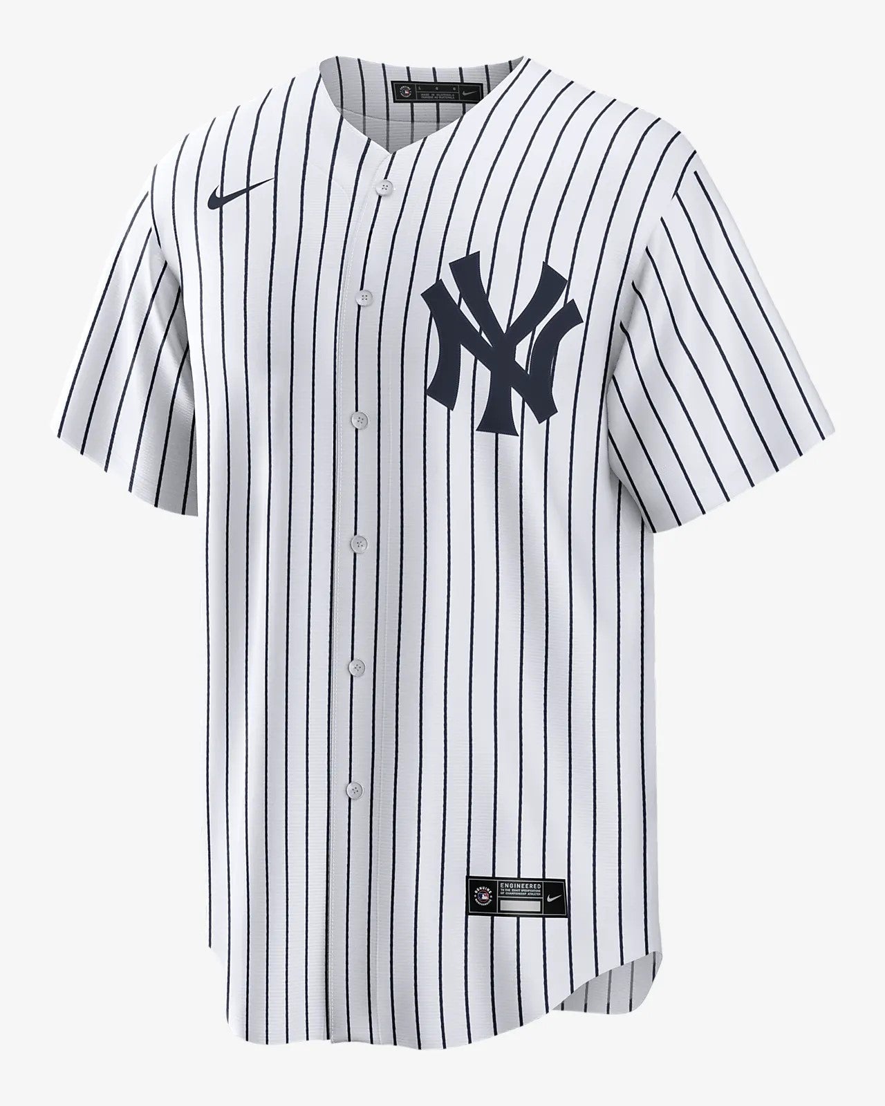 Camiseta New york Yankees local vista sobre fondo blanco
