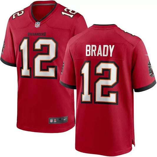 Camiseta Tampa Bay Buccaneers local 2021/2022 vista sobre fondo blanco