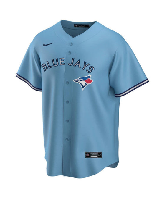 Camiseta Toronto Blue Jays tercera vista sobre fondo blanco