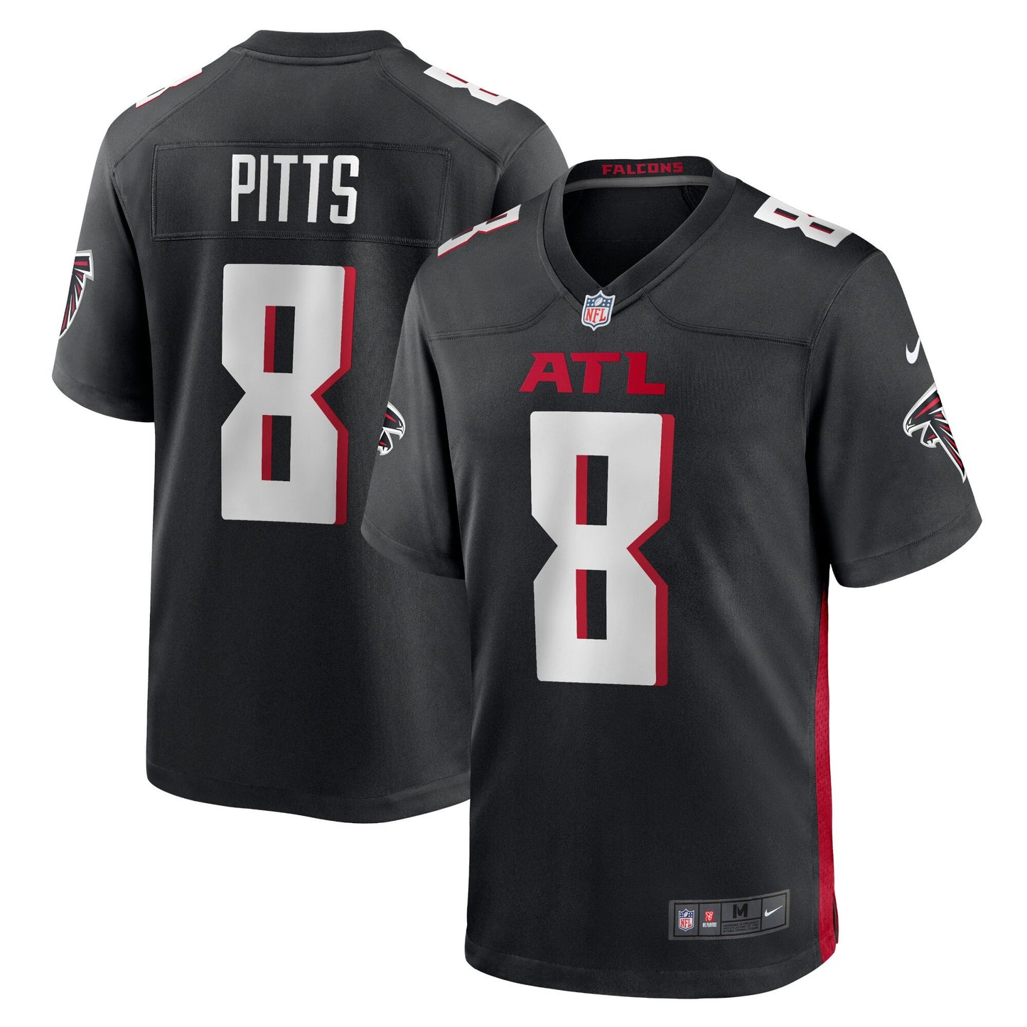 Camiseta Atlanta falcons local 2021/2022 vista sobre fondo blanco